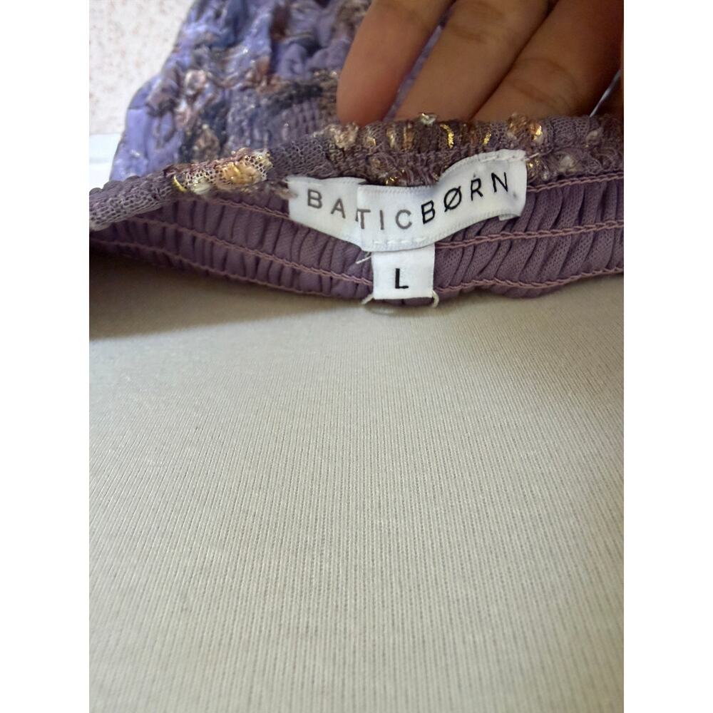 BALTIC BORN Annabeth Midi Dress Lavender Floral - Picture 6 of 6